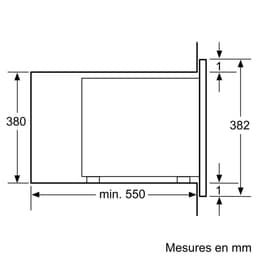 Bosch BFL554MB0 - Serie 6 - Inbouwmagnetron - 25 l - 900 W - Eenvoudig te reinigen: hydrolyse - Zwart — thumbnail 7