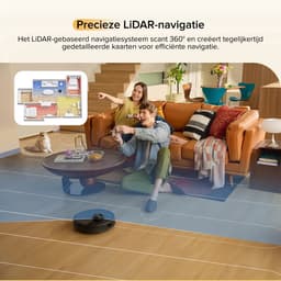 Roborock Q7 M5 Set–Robotstofzuiger met dweilfunctie–10000 Pa sterke zuigkracht–Dubbel antiklitsysteem– 150 min gebruiksduur– LiDAR-navigatie–Stofzuigerrobot voor tapijt– Dierenharen–Zwart–Q5 PRO Upgrade–2 Dweilen — thumbnail 8