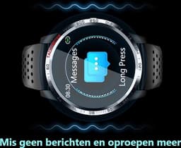 Belesy® Tachy - Smartwatch Dames - Smartwatch Heren - Horloge - 1.3 inch - Kleurenscherm - Stappenteller - Bloeddruk - Hart ECG - Mutli sport - Zilver - Blauw - Siliconen - Moederdag — thumbnail 25