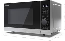 Sharp YC-PS254AE-S magnetron Zilver Solo-magnetron Aanrecht 25 l 900 W — thumbnail 3