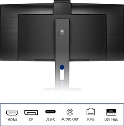 Philips 346P1CRH - QHD Ultrawide Webcam Monitor - USB-C 90w - KVM-Switch - 34 inch — thumbnail 2