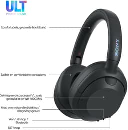 Sony ULT Wear - Draadloze Noise Cancelling koptelefoon met ULT Power Sound - Zwart — thumbnail 6