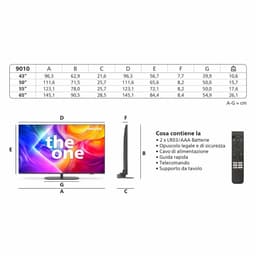 Philips The One 43PUS9010/12 - 43 inch - 4K QLED - 2025 - Buitenlands model — thumbnail 14