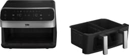Beko FRL6488 dubbele Airfryer - Zwart - 9,5 l inhoud - 2400 W - Warmhoudfunctie - Timer — thumbnail 2