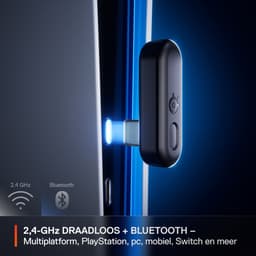 Arctis GameBuds — Zwart — Quick-Switch 2.4-GHz + Bluetooth 5.3 — Actieve Noisecancellation — Mobiele app met audiopresets — Waterbestendig IP55 — 40 uur accuduur met Qi-oplaadcase — PC, PS4 & PS5 — thumbnail 12