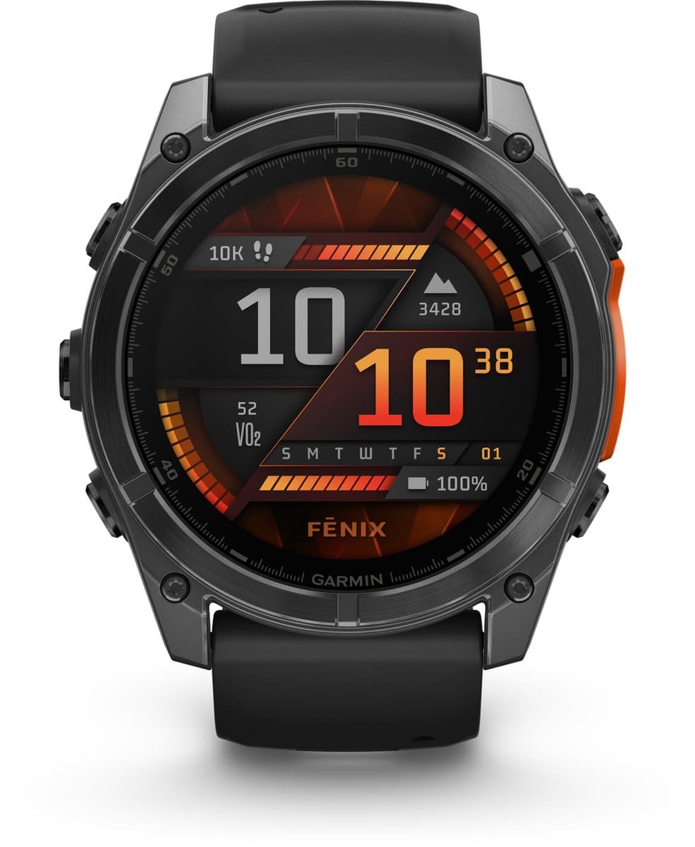 Garmin fenix 8 - 51mm - Multisport Smartwatch - AMOLED-Scherm - Donkergrijs/zwart — afbeelding 1