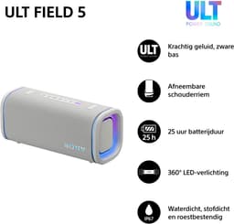 Sony ULT FIELD 5 - Bluetooth Speaker - Off-White — thumbnail 13