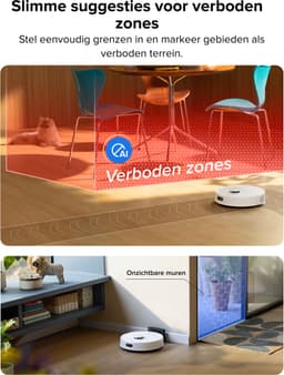 Roborock Q7 L5 Robotstofzuiger – 8000 Pa Hyperforce Zuigkracht – Dubbele Anti-Klit – Nauwkeurige LiDAR Navigatie –Slimme Verboden Zone –Multi-Level Mapping – Automatisch Opladen – APP–Wit –Q5 PRO Upgrade — thumbnail 7