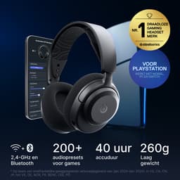 SteelSeries - Arctis Nova 3P Wireless - Playstation - Black — thumbnail 9