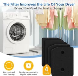 Bramokava® 4x Filter geschikt voor Miele Droger 9164761 - 210 x 155 x 30 mm - Spons Foam Schuimfilter — thumbnail 7