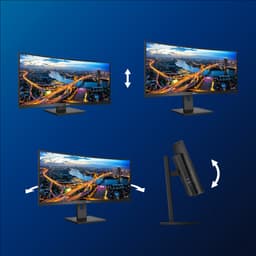 Philips 346B1C - QHD Ultrawide Monitor - USB-C 90W - KVM-Switch - RJ45 - Powersensor - Lichtsensor - 34 Inch - 100hz — thumbnail 2