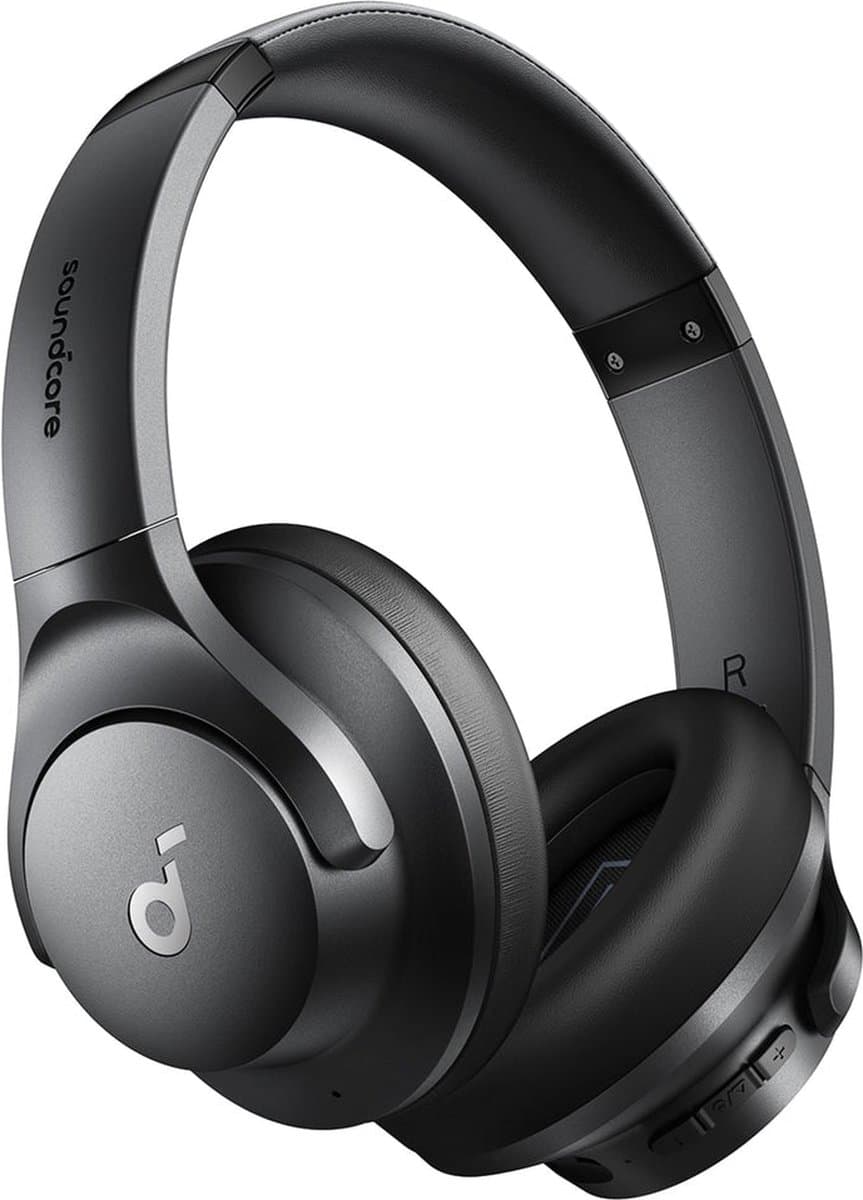 soundcore van Anker Q20i-hoofdtelefoon met hybride actieve ruisonderdrukking, bluetoothoordoppen, speelduur van 40 u, Hi-Res Audio, veel bas, appinstellingen, transparantiemodus, ideaal voor op reis — afbeelding 1