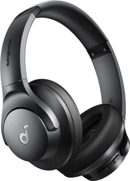 soundcore van Anker Q20i-hoofdtelefoon met hybride actieve ruisonderdrukking, bluetoothoordoppen, speelduur van 40 u, Hi-Res Audio, veel bas, appinstellingen, transparantiemodus, ideaal voor op reis — thumbnail 1
