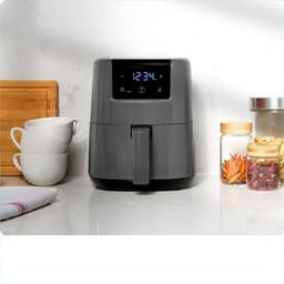 SCH® Mini airfryer - Airfryer - Airfryer klein - Grijs - ‎22cm x 26cm x 25cm — thumbnail 5