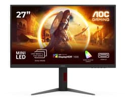 AOC G4 U27G4XM - 4K Mini LED Gaming Monitor - 160hz - USB-hub - HDMI 2.1 - 27 inch