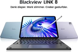 Blackview LINK 8 Tablet - Octa Core G100 Tablet - 12.7 Inch - 36 GB RAM + 256 GB ROM - Android 15 Tablet - Met Toetsenbord(QWERTY), Beschermhoes, Muis, Stylus - 8400 mAh - 90 Hz 2K FHD Scherm - Widevine L1 - 5G WiFi - Gezichtsherkenning - Blauw — thumbnail 12