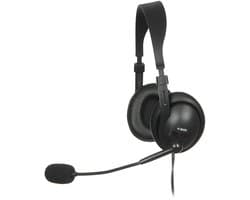 Hoofdtelefoon met microfoon Ibox W1MV Zwart