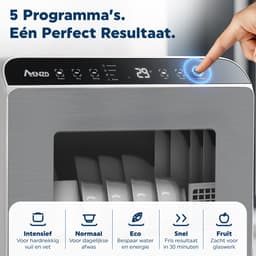 Amenzo® - Mini Vaatwasser - Inclusief App - Energielabel A - 900 Watt - 5 Programma's - Wit - Afwasmachine - Met Waterreservoir — thumbnail 7