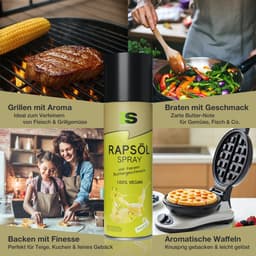 Spraytive 12x 400ml raapzaadolie spray met botersmaak – kookspray voor bakken, koken en airfryer – 100% vegan – vetarm genieten — thumbnail 3