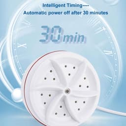 Mini Wasmachine - Draagbare Wasmachine - Ultrasonische Turbo Wasmachine met USB-interface - Mini Turbo Wasmachine voor Reizen - Camping Wasmachine - Draagbare Wasmachine voor Reizen — thumbnail 5