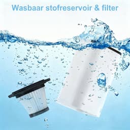 Dierenhaar stofzuiger-Kruimelzuiger - handheld huisdier haar verwijderaar-draadloze stofzuiger voor huisdieren-honden katten haar remover-compact mini stofzuiger-AKS-801-wit — thumbnail 3