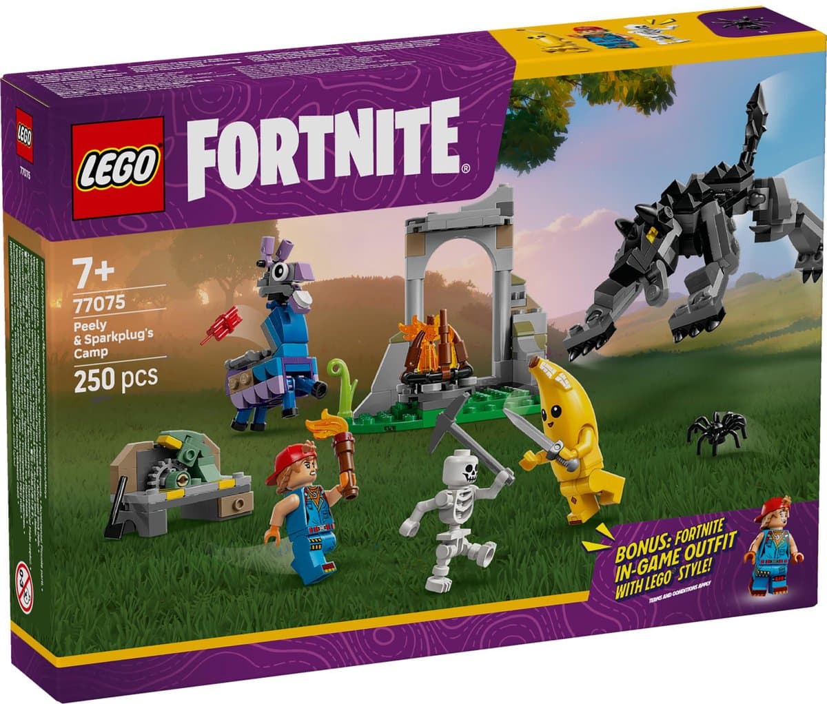 LEGO® Fortnite® Peely en Sparkplugs Kamp - 77075 — afbeelding 1