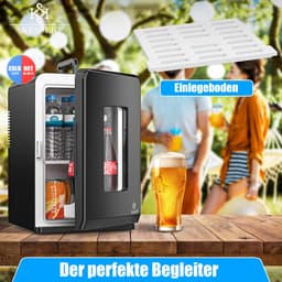 KESSER® K-MKS-2076 - Mini-koelkast - 15 Liter - AC DC 220-240V en 12V - Verwarmingsfunctie - Zwart — thumbnail 4