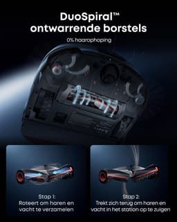 eufy S2 Nieuw 2026 Stofzuiger- en Dweilrobot HydroJet, 30kPa AeroTurbo™ 2.0-Zuigkracht, Vloerreinigingssysteem 2.0, EcoClean™ Elektrolyse, Randreiniging, Haarvrije DuoSpiral™ Borstels, 12-in-1 UniClean™ Station — thumbnail 8