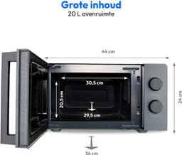 MEDION Compacte magnetron MD12211 (17 L, 700 W, 5 standen, ontdooien, timerfunctie, ruimtebesparend) [MODEL 2025] — thumbnail 5