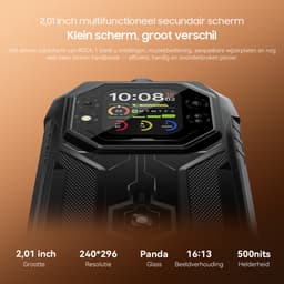 Blackview ROCK 1 Robuuste Smartphone - 24GB RAM - 256GB ROM - Android 16 - 15000mAh - Gemini AI Robuuste Telefoon - 6,56 inch - IP68/IP69K - 4G Dual SIM - NFC - OTG - GPS - Zwart — thumbnail 8