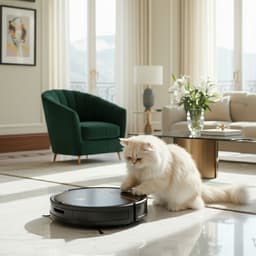 AG Robotstofzuiger met Dweilfunctie – 4500 Pa Zuigkracht – 120 minuten – Oplaadstation – App & Afstandsbediening – Ideaal voor Huisdierhaar, Harde Vloeren en Tapijt – Luxe 2-in-1 Dweilrobot – Gold Stripe Design – 2500 mAh - Black Gold Edition — thumbnail 8