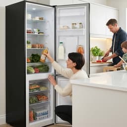 Heinner HC-HM260BKWDE++ Koel-vriescombinatie met Waterdispenser – 260 L – Elektronische Temperatuurregeling – Omkeerbare Deur – Zwart – 5 Jaar Garantie — thumbnail 10