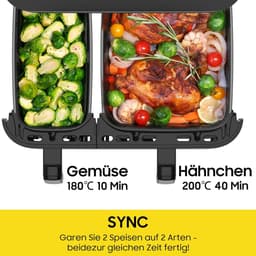 Airfryer XXL - Dubbele Mand Airfryer - bakaccessoire — thumbnail 2