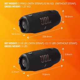 JBL Charge 6 - Draadloze Bluetooth Speaker met Afneembare Draagriem - Portable Muziek Box - 28 uur - Waterdicht - IP68 - Blauw — thumbnail 17