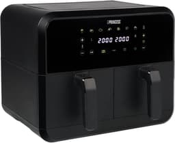 Princess Double Basket Airfryer 182068 - Dubbele Airfryer - 8 liter - 2 manden - XXL - 8 programma’s - 2400W - Dubbele heteluchtfriteuse - Touchscreen - Zwart - 80 °C tot 220°C - Sync functie — thumbnail 8