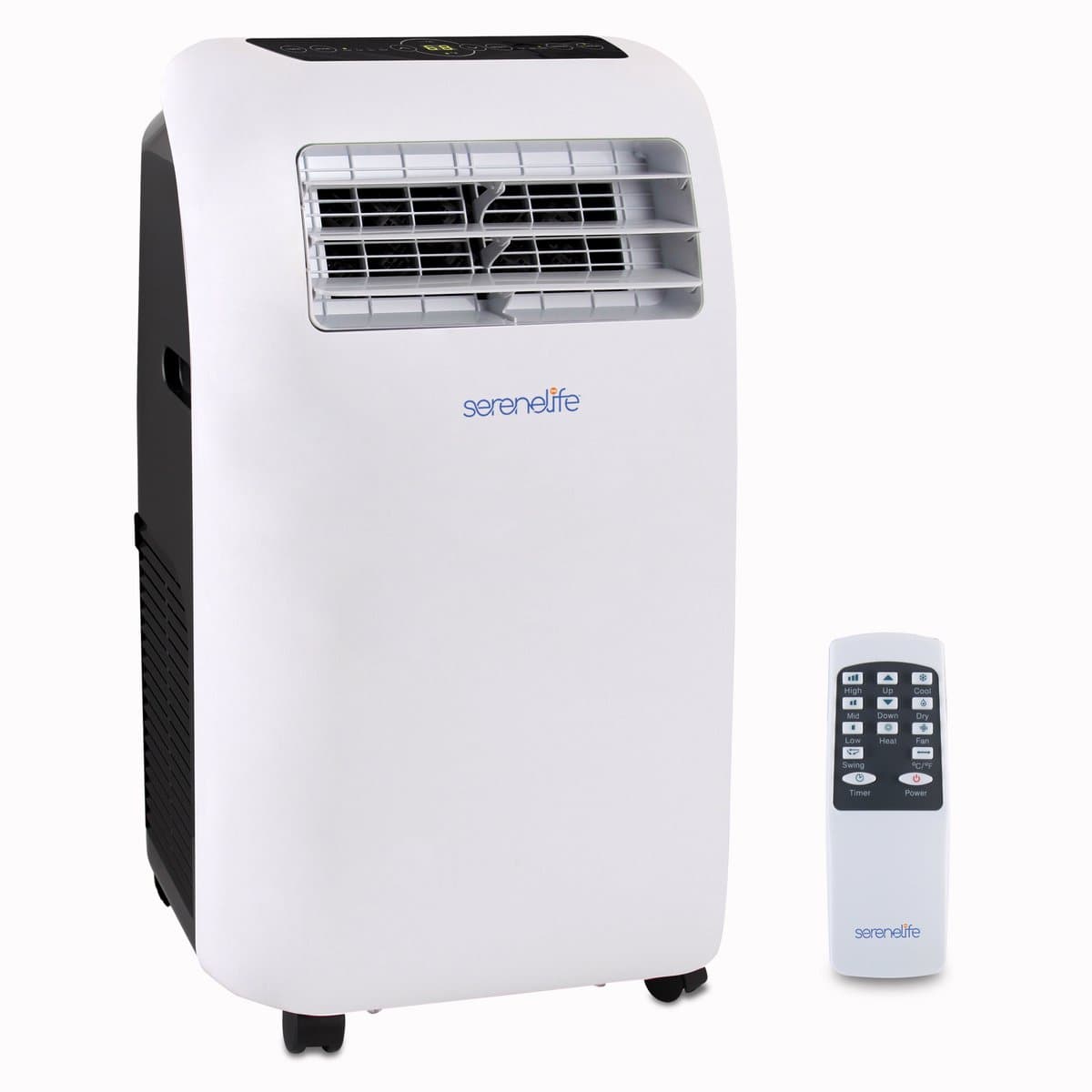 Serenelife Mobiele Airco - 9.000 BTU - 3-in-1 Airconditioner met Ontvochtigerfunctie, Afstandsbediening - Koelen & Verwarmen - Wit — afbeelding 1