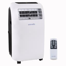 Serenelife Mobiele Airco - 9.000 BTU - 3-in-1 Airconditioner met Ontvochtigerfunctie, Afstandsbediening - Koelen & Verwarmen - Wit — thumbnail 1