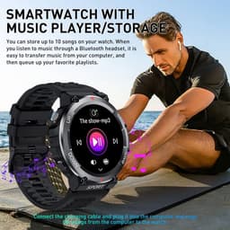 Manike K56 Smartwatch – 1,32 inch Display - Hartslag - & Bloeddrukmeting - SpO₂ - Slaapmonitoring - Multisport - IP67 Waterdicht - 7 Dagen Batterij - Meldingen, Android & iOS Compatibel — thumbnail 13