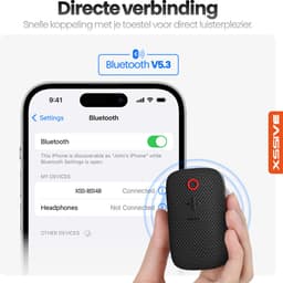 Xssive BS14 Draagbare Bluetooth Speaker met Magnetische Clip - Mini Bluetooth Speaker - Handsfree Bellen - Geschikt voor Wandelen, Onderweg, Fiets & Outdoor — thumbnail 5