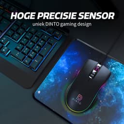 DINTO® Gaming Muis S103 - Optische - 6400 DPI - RGB - Game Muis — thumbnail 7