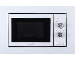 Inbouw Magnetron 20 Liter - 800W, 5 Vermogensniveaus & Ontdooifunctie - Wit/Inox