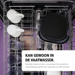 Brabantia Dubbele Airfryer XXL - 10 Liter - Gestapelde Lades - PFAS-Vrij - 2700W Vermogen - 6 Kookprogramma's - BBEK1240 — thumbnail 7
