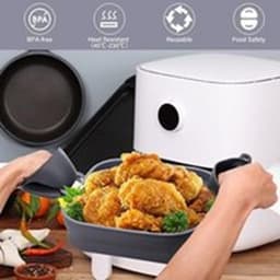 XL Airfryer siliconen vierkant mandje– Heteluchtfriteuse siliconen bakvormen - Airfryer accesoires – Heteluchtfriteuse siliconen bakvormen – Airfryer accessoires — thumbnail 4