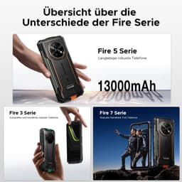 DOOGEE Fire 5 Ultra-AI Robuuste Smartphone-32GB RAM - 256GB ROM-6,6 inch 90 Hz-Robuuste Telefoon - IP68 Waterdicht -1200-lumen kampeerlamp-13000 mAh- Gemini AI-gezichtsherkenning- Android 15 - NFC - GPS-Zilver — thumbnail 6