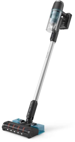 Philips Steelstofzuiger Met Dweilfunctie XC3131/01 - Draadloos - Zuigmond met LED verlichting - Zonder Zak - Handstofzuiger - Alle Vloertypen - Matzwart — thumbnail 1