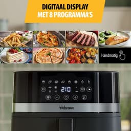 Tristar Airfryer FR-9418 - 8L - Grote Capaciteit XXL - PFAS Vrij - 7 programma's - Warmhoudfunctie - 2000 Watt — thumbnail 5