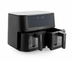 GreenPan - Bistro dubbele airfryer - 4L+4L - 9 programma's - Digitaal Led Display - Automatisch Uitschakelen - zwart - PFAS-vrij — thumbnail 1