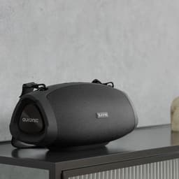 Auronic Boombox - Bluetooth Speaker - Draadloos - Muziek box - AUX en SD-kaart Aansluiting - Zwart — thumbnail 7