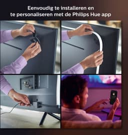 Philips Hue Play Gradient Lightstrip 75 inch - Televisie - Zwart - 20W - incl. Voeding en steunen — thumbnail 15