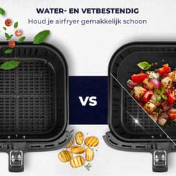 Fentic Airfryer Siliconen Bakje + Oven Wanten – 20,5 cm - Geschikt voor Philips, Cosori, Ninja, Tefal, Cecotec – Accessoires voor Airfryers - Zwart — thumbnail 5